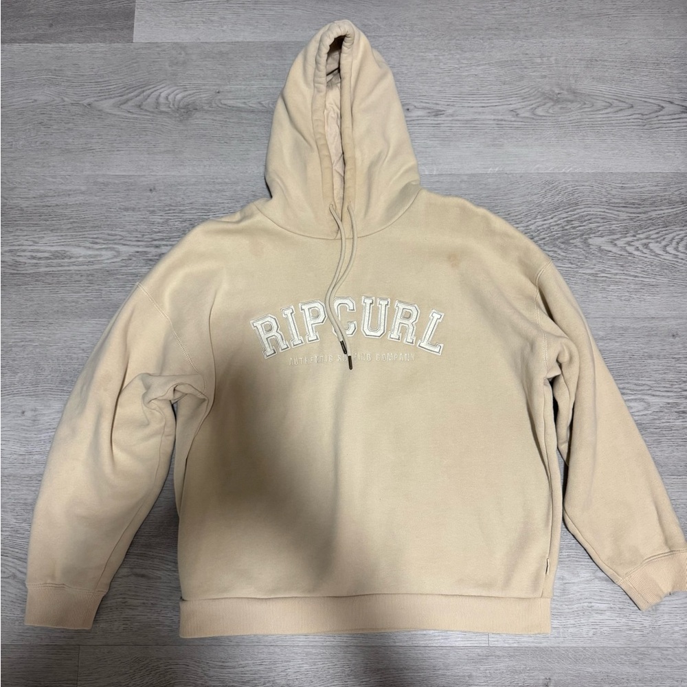 Rip Curl Cream Oversized Hoodie size small